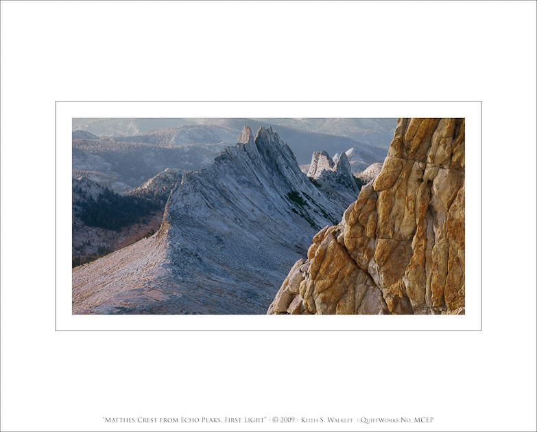 Matthes Crest From Echo Peaks, First Light, 2009