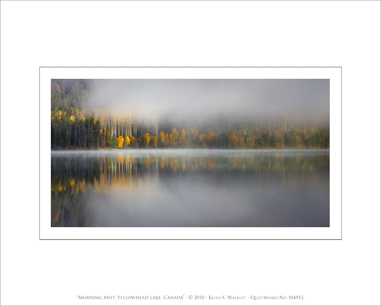 Morning Mist, Yellowhead Lake, Canada, 2010