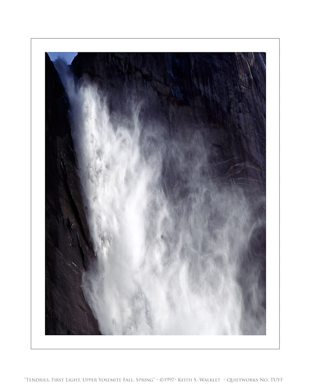 Tendrils, First Light, Upper Yosemite Fall, Spring, 1997