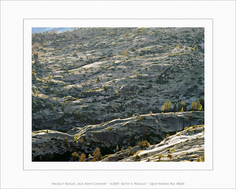 Backlit Ridges, Jack Main Canyon, 2005
