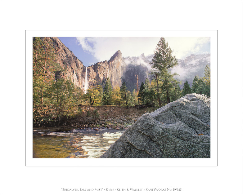 Bridalveil Fall and Mist, 1989