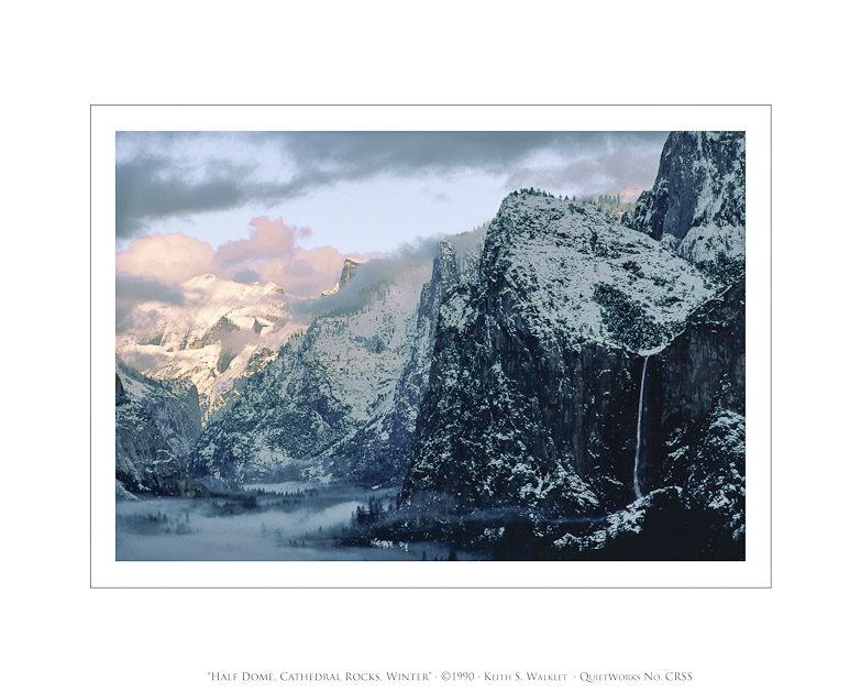 Half Dome, Cathedral Rocks, Winter, 1990