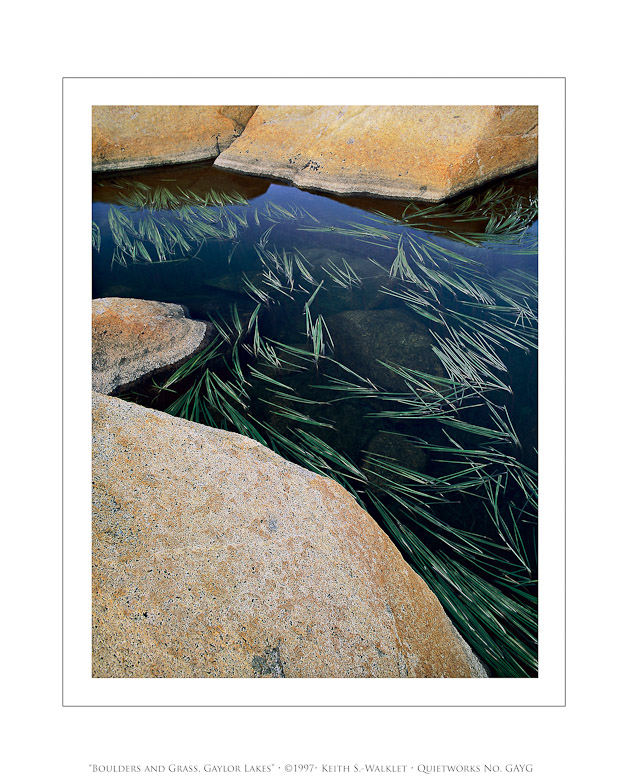 Boulders and Grass, Gaylor Lakes, 1997